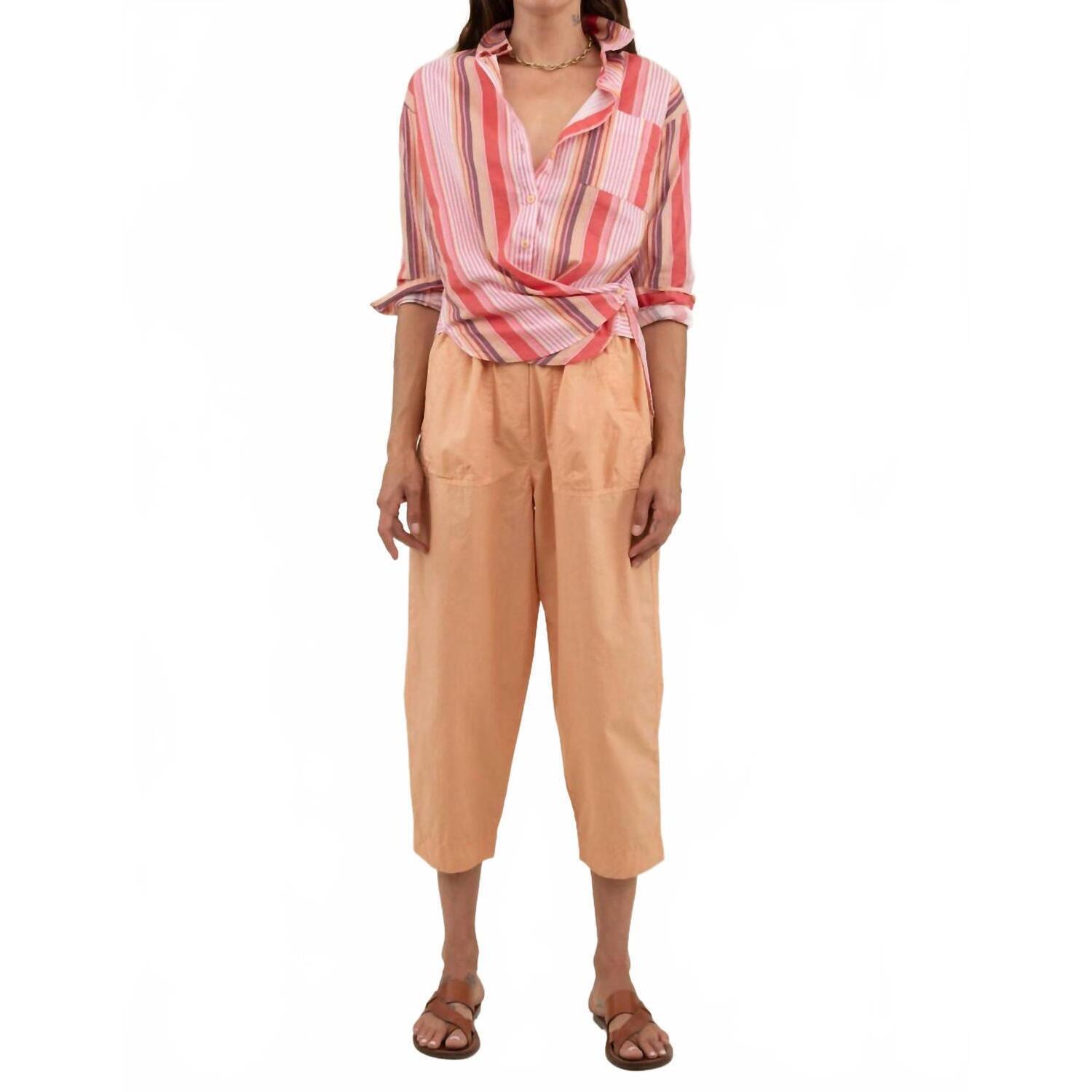 New A Shirt Thing Duke Small Stripe Shirt In Tan